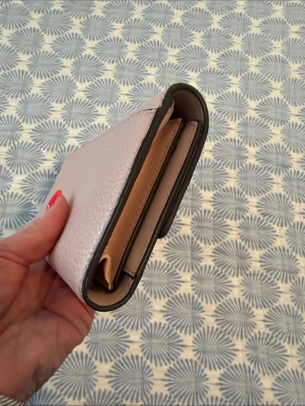 kate spade Soft Pink Pebbled Leather Continental Wallet - Picture 6 of 7